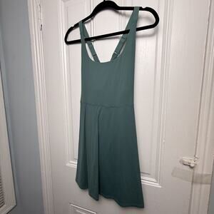 Activewear Dress Womens Medium Blue Green Tennis Pickleball Bodysuit Workout